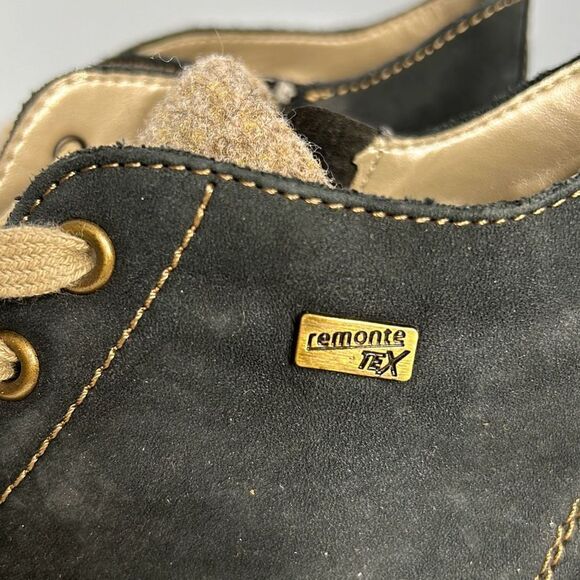 Remonte Tex Blue Side Zip Bootie Sz 40 9.5 - Picture 2 of 8